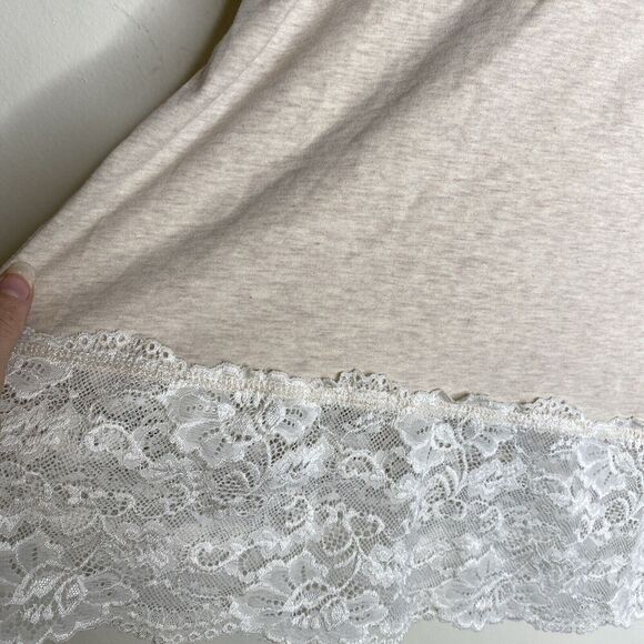 Sundance Beige Elan Turtleneck Lace Trim Blouse Long Sleeve Size Medium - Picture 13 of 13